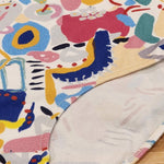 Big Girls Briefs in the Magnetic print, Australian made cotton underwear close up of print