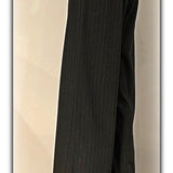 Grey Wool Pin Stripe Trousers-SQ3726974