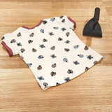 Kids puff sleeve tee in Lady Bugs print, organic cotton Back