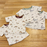 Four Kids tee in Baby Dinos print and turtles, Australian cotton