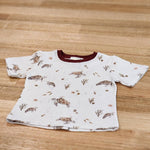 Kids tee in Turtles print, Australian cotton Front View