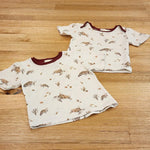 Kids tees in Turtles print, Two Australian cotton Front View