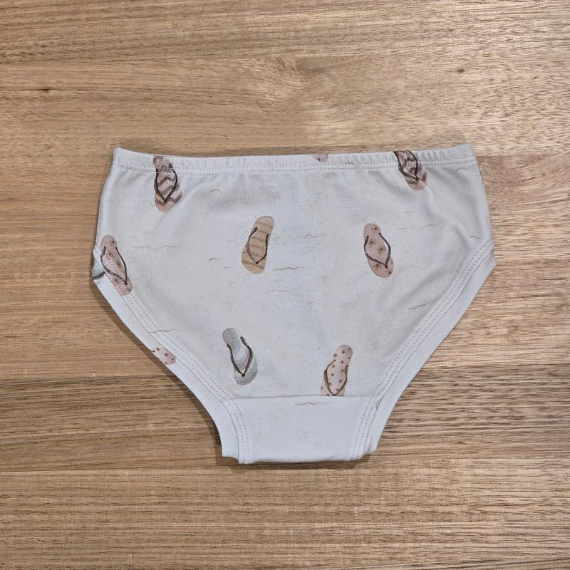 Little Girls Briefs Flip Flops - Comfortable Australian Made Underwear-Girls Underwear-2-3-byaudreyandgrace