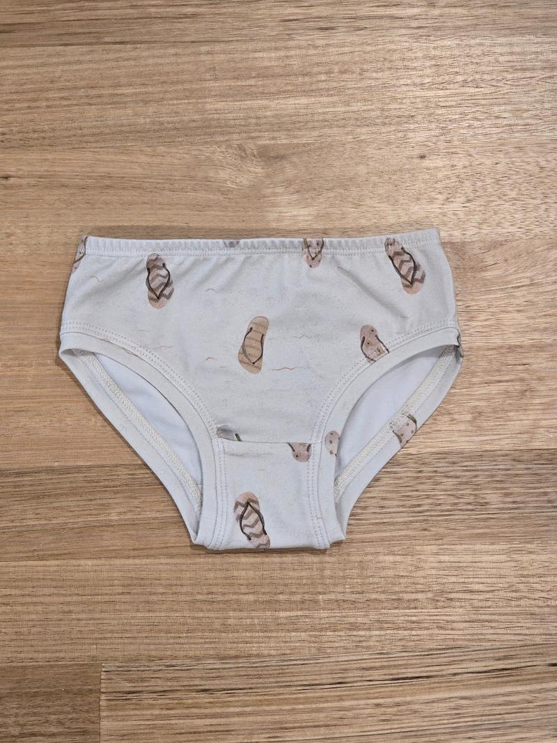 Little Girls Briefs Flip Flops - Comfortable Australian Made Underwear-Girls Underwear-2-3-byaudreyandgrace