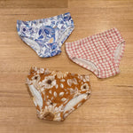 Little Girls Briefs Gingham - Comfortable Australian Made Underwear-Girls Underwear-2-3-byaudreyandgrace