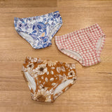 Little Girls Briefs Gingham - Comfortable Australian Made Underwear-Girls Underwear-2-3-byaudreyandgrace