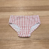 Little Girls Briefs Gingham - Comfortable Australian Made Underwear-Girls Underwear-2-3-byaudreyandgrace