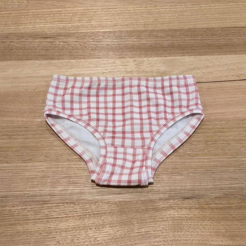 Little Girls Briefs Gingham - Comfortable Australian Made Underwear-Girls Underwear-2-3-byaudreyandgrace