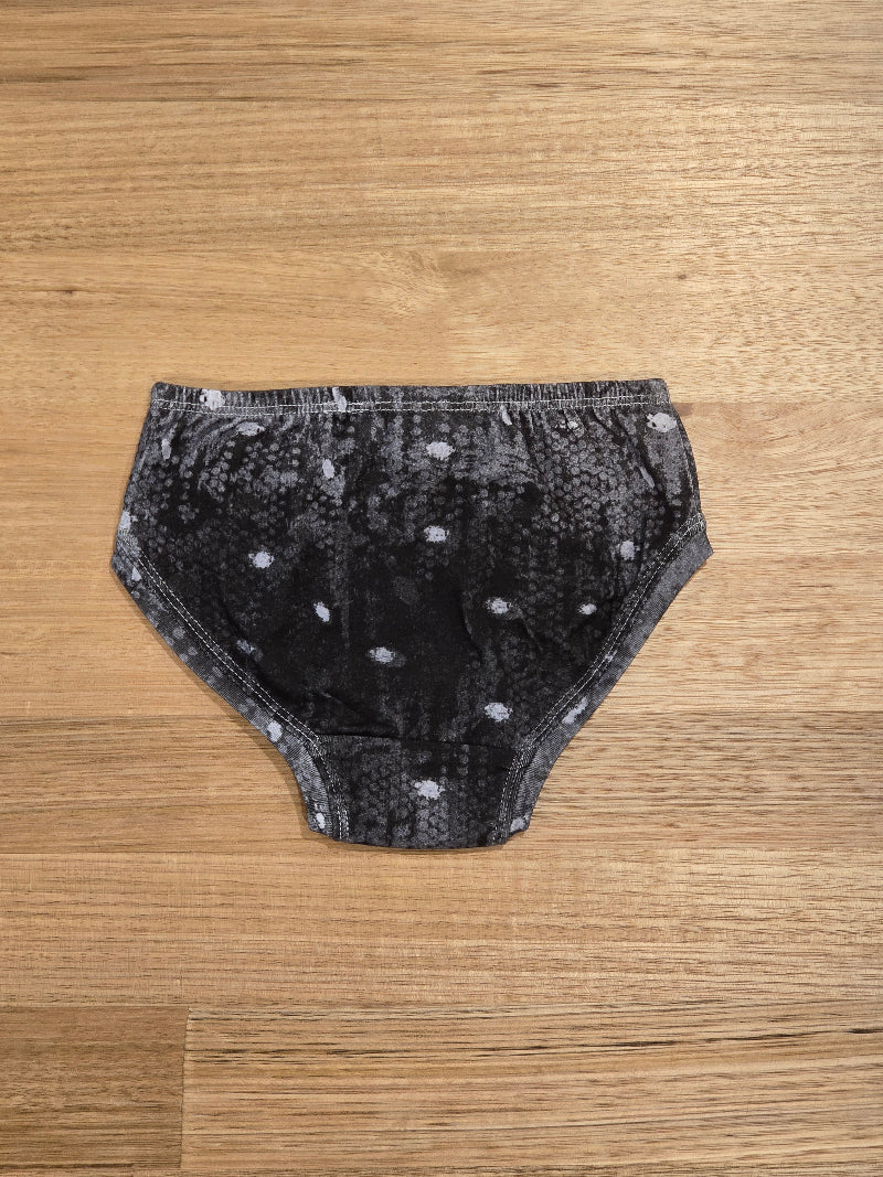 Little Girls Briefs Night Snow - Comfortable Australian Made Underwear-Girls Underwear-2-3-byaudreyandgrace