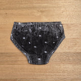 Little Girls Briefs Night Snow - Comfortable Australian Made Underwear-Girls Underwear-2-3-byaudreyandgrace