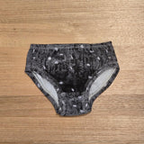Little Girls Briefs Night Snow - Comfortable Australian Made Underwear-Girls Underwear-2-3-byaudreyandgrace