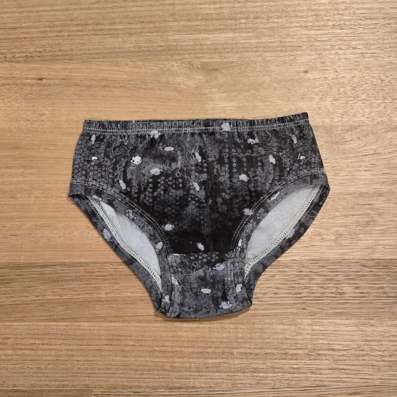 Little Girls Briefs Night Snow - Comfortable Australian Made Underwear-Girls Underwear-2-3-byaudreyandgrace