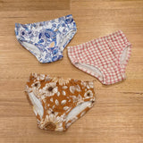 Little Girls Briefs Sunflowers - Comfortable Australian Made Underwear-Girls Underwear-2-3-byaudreyandgrace