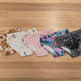 Little Girls Briefs Teal - Comfortable Australian Made Underwear-Girls Underwear-2-3-byaudreyandgrace