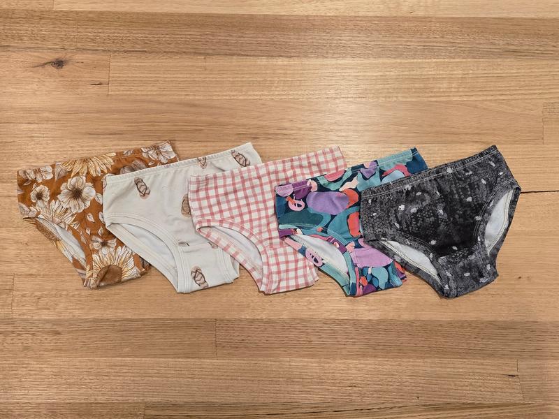 Little Girls Briefs Teal - Comfortable Australian Made Underwear-Girls Underwear-2-3-byaudreyandgrace