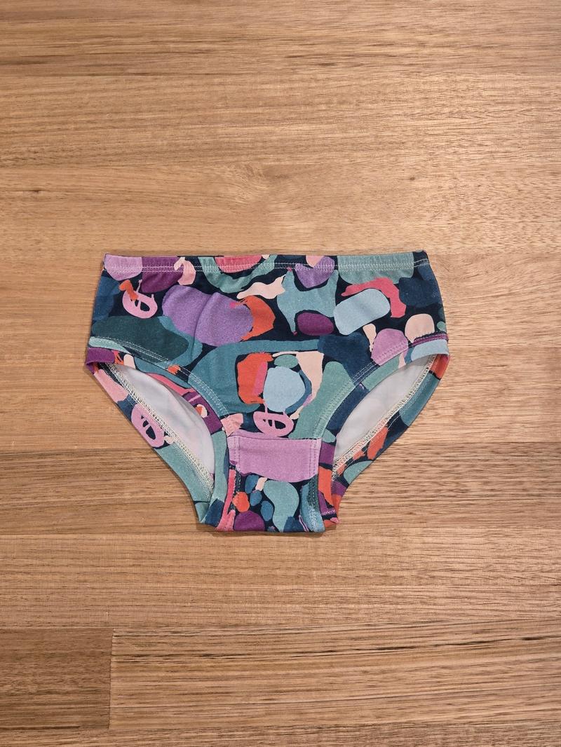 Little Girls Briefs Teal - Comfortable Australian Made Underwear-Girls Underwear-2-3-byaudreyandgrace