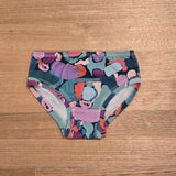 Little Girls Briefs Teal - Comfortable Australian Made Underwear-Girls Underwear-2-3-byaudreyandgrace