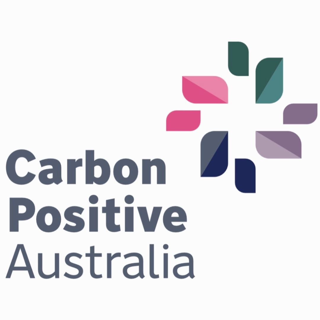 Logo for Carbon Positive Australia with coloured icon