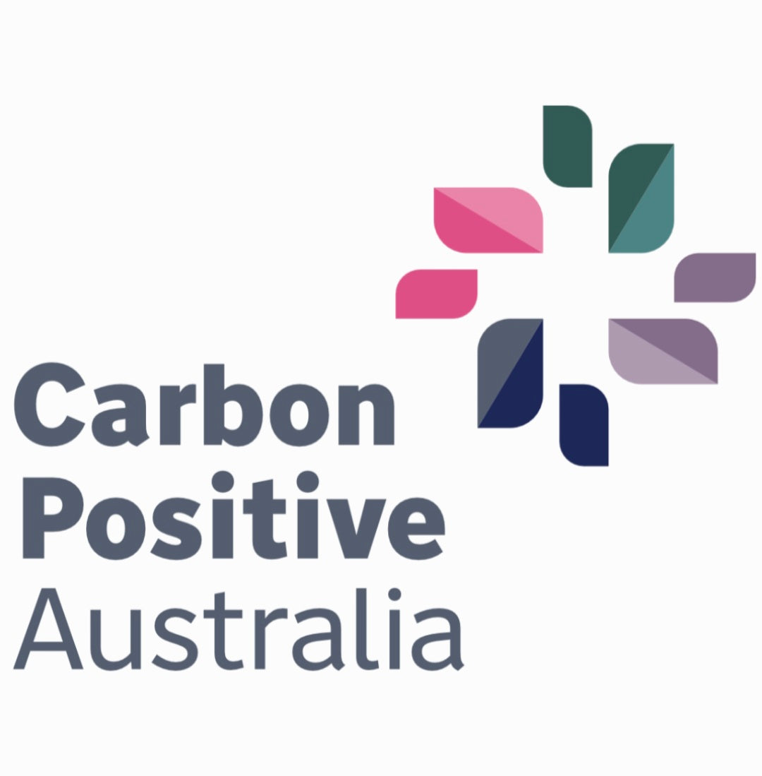 Logo for Carbon Positive Australia with coloured icon