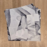 The Floriferous Ladies Handkerchief and pouch by Audrey and Grace, limited edition OEKO-TEX certified cotton, handmade in Melbourne's Dandenong Ranges, showing the range of unique print sections available.