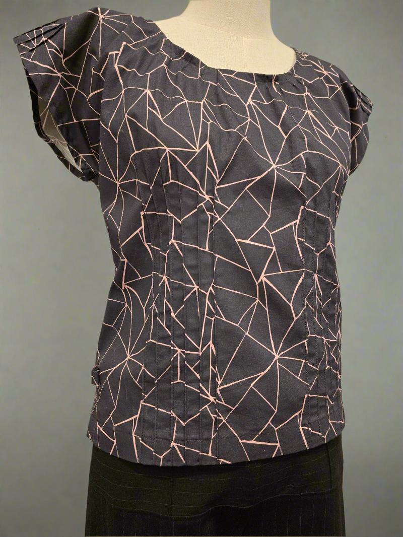 Zero Waste Top - Organic Cotton - Web-Womens Tops-XS-Cotton-byaudreyandgrace