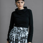 The Ruby Jumper in Black, Australian Women's Jumpers made from Australian cotton — Front facing