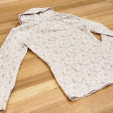 The Ruby Jumper Leopard Print, with large cowl neck, Australian Women's Jumpers made from Australian cotton — Flat lay mid shot cropped