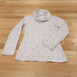 The Ruby Jumper Leopard Print, with large cowl neck, Australian Women's Jumpers made from Australian cotton — Flat lay far full top