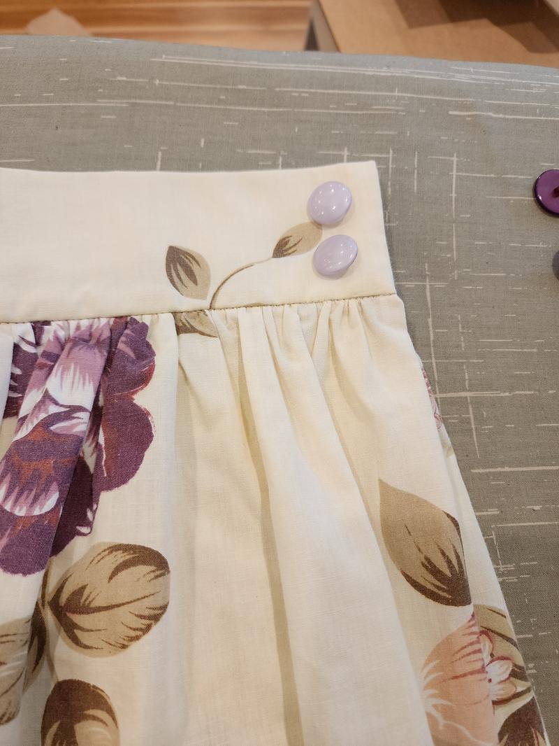 Zero Waste Skirt Gathered Peonies-SQ9698481